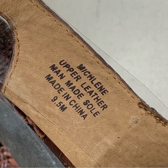 Jeffrey Campbell Michlene Leather Sling Back Peep Toe Platform Pumps - Size 9.5 - Picture 11 of 13